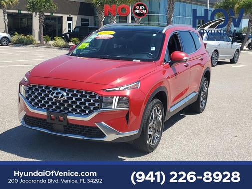 Calypso Red 2023 Hyundai SANTA FE HEV SEL Premium