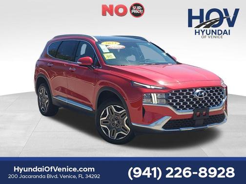 Calypso Red 2023 Hyundai SANTA FE HEV SEL Premium
