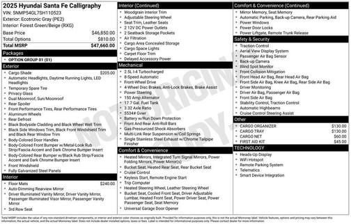 2025 Hyundai SANTA FE Calligraphy