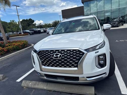 Hyper White 2021 Hyundai PALISADE Calligraphy