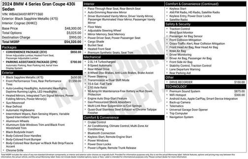 2024 BMW 430 Gran Coupe i