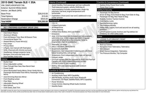 2015 GMC Terrain SLE-1