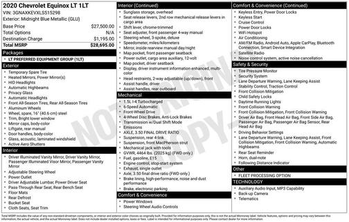 2020 Chevrolet Equinox 1LT