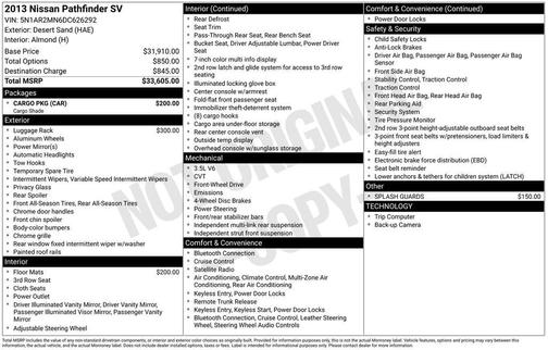 2013 Nissan Pathfinder SV