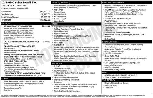 2019 GMC Yukon Denali