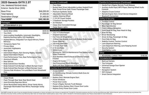 2025 Genesis GV70 2.5T AWD