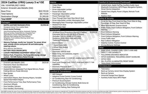 2024 Cadillac LYRIQ Luxury