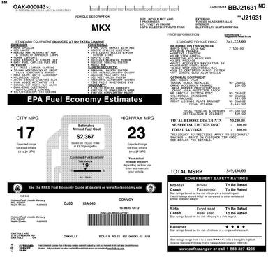 2011 Lincoln MKX Base