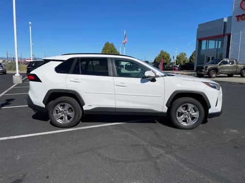 White 2024 Toyota RAV4 Hybrid LE