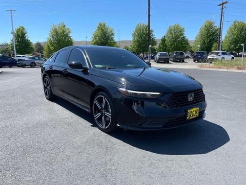 Black 2024 Honda Accord Hybrid Sport