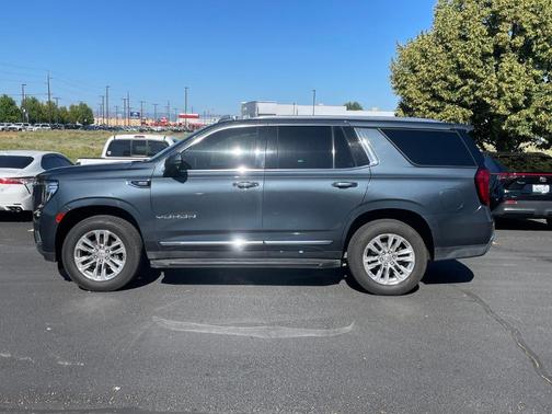 Blue 2021 GMC Yukon SLT