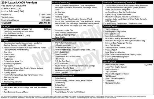 2024 Lexus LX 600 Premium
