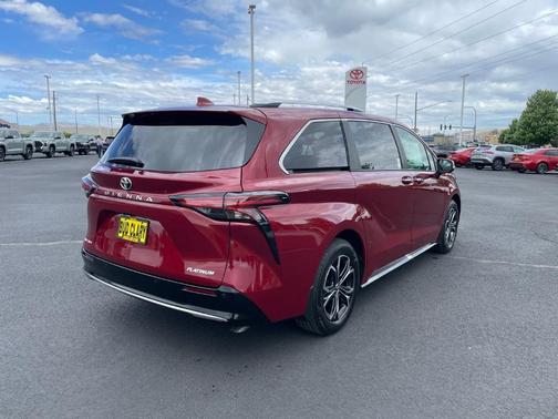Red 2026 Toyota Sienna Platinum 7 Passenger