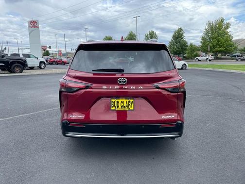 Red 2026 Toyota Sienna Platinum 7 Passenger