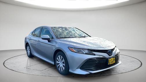 Silver 2019 Toyota Camry Hybrid LE
