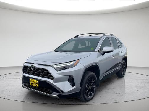 Silver 2025 Toyota RAV4 Hybrid SE