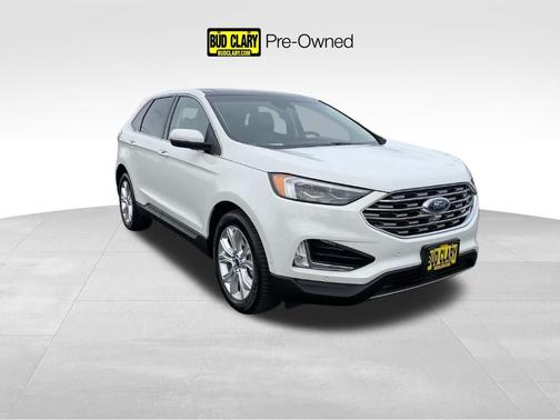 White 2020 Ford Edge Titanium