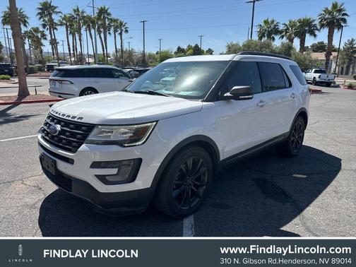 White Platinum Tri-Coat Metallic 2017 Ford Explorer XLT
