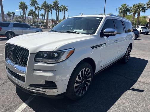 Pristine White 2022 Lincoln Navigator L Black Label