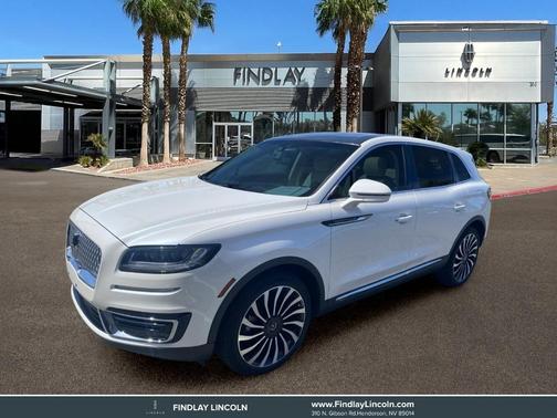 White Platinum Tri-Coat Metallic 2019 Lincoln Nautilus Black Label