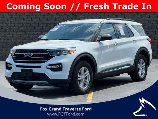 White Metallic 2021 Ford Explorer XLT