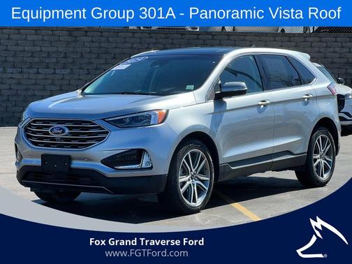 Silver Metallic 2024 Ford Edge Titanium