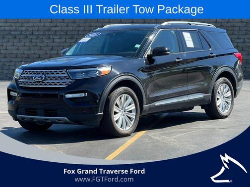 Agate Black Metallic 2021 Ford Explorer Limited