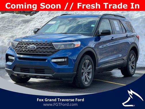Atlas Blue Metallic 2023 Ford Explorer XLT