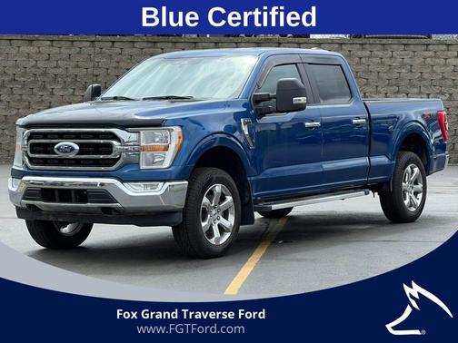 Blue 2022 Ford F-150 XLT