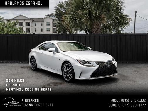 White 2017 Lexus RC 200t RC 200t Coupe 2D