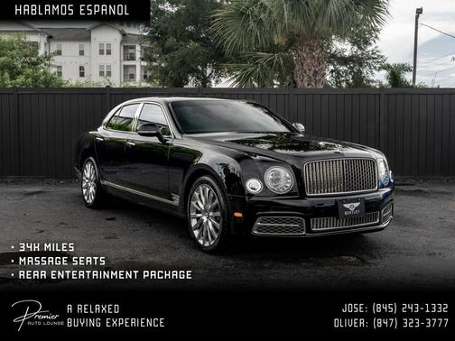 Black 2017 Bentley Mulsanne Sedan