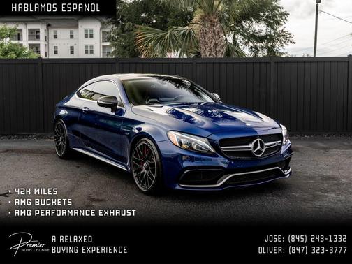 Brilliant blue metallic 2017 Mercedes-Benz AMG C 63 S