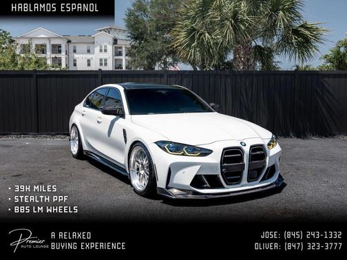 Alpine White 2021 BMW M3 Competition