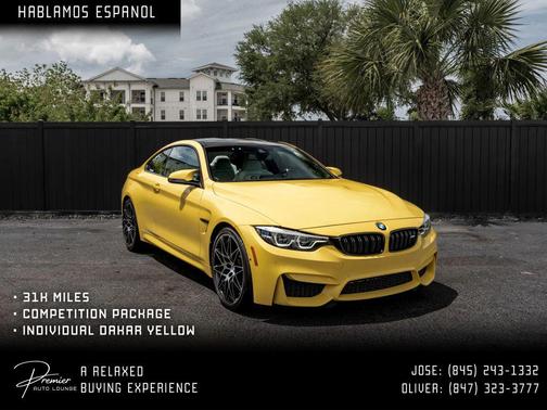 Individual Dakar Yellow 2019 BMW M4 Competition