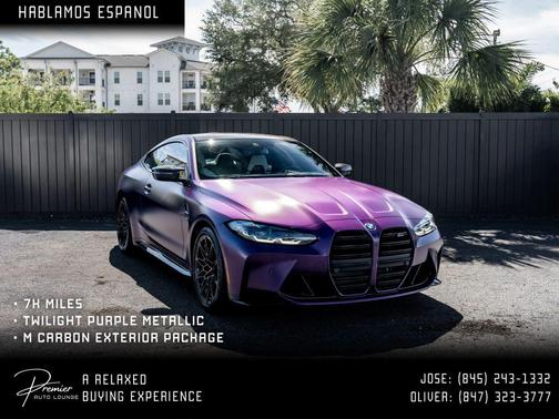 Twilight Purple Metallic Purple 2024 BMW M4 Competition xDrive