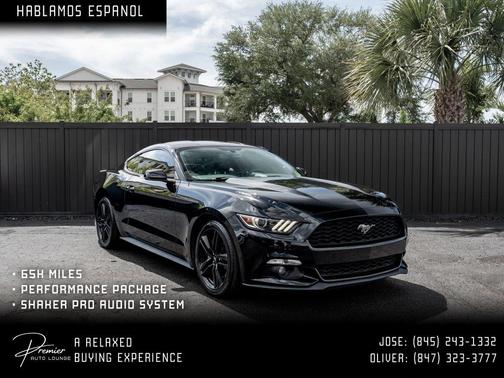 Black 2017 Ford Mustang EcoBoost Premium