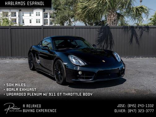 Black 2015 Porsche Cayman Coupe 2D