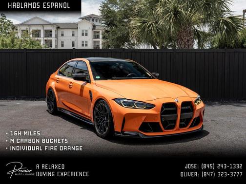 Individual Fire Orange 2023 BMW M3 Competition