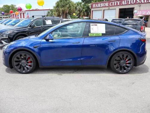 Deep Blue Metallic 2020 Tesla Model Y Performance Dual Motor All-Wheel Drive