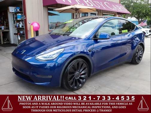 Deep Blue Metallic 2020 Tesla Model Y Performance Dual Motor All-Wheel Drive
