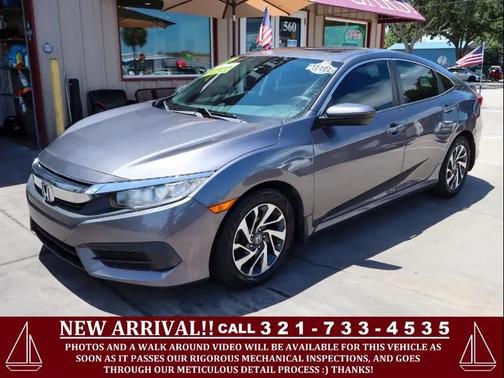 Modern Steel Metallic 2017 Honda Civic EX