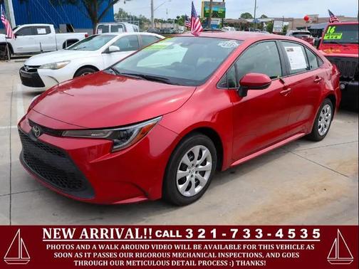 Barcelona Red Metallic 2021 Toyota Corolla LE