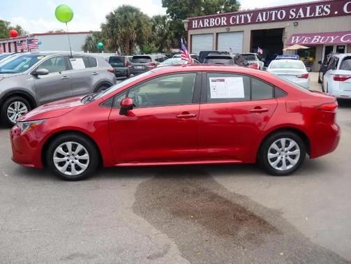 Barcelona Red Metallic 2021 Toyota Corolla LE
