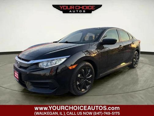 Crystal Black Pearl 2016 Honda Civic 4dr CVT LX