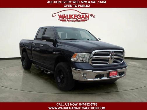 True Blue Pearl 2013 RAM 1500 4WD Quad Cab 140.5" Big Horn