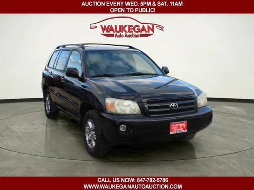 Black 2004 Toyota Highlander 4dr V6 4WD w/3rd Row (Natl)