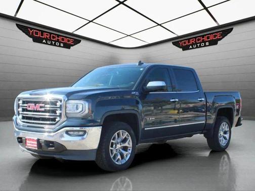 Stone Blue Metallic 2018 GMC Sierra 1500 4WD Crew Cab 143.5" SLT