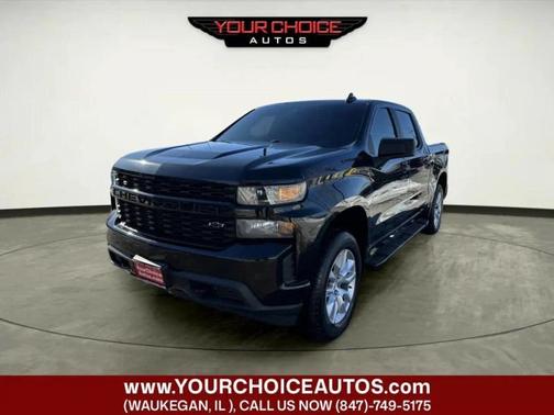 Black 2021 Chevrolet Silverado 1500 4WD Crew Cab 147" Custom