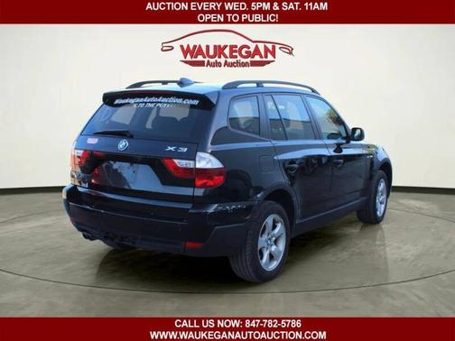 Black Sapphire Metallic 2008 BMW X3 AWD 4dr 3.0si