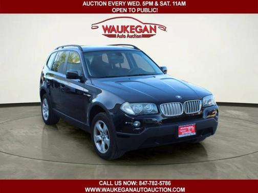 Black Sapphire Metallic 2008 BMW X3 AWD 4dr 3.0si
